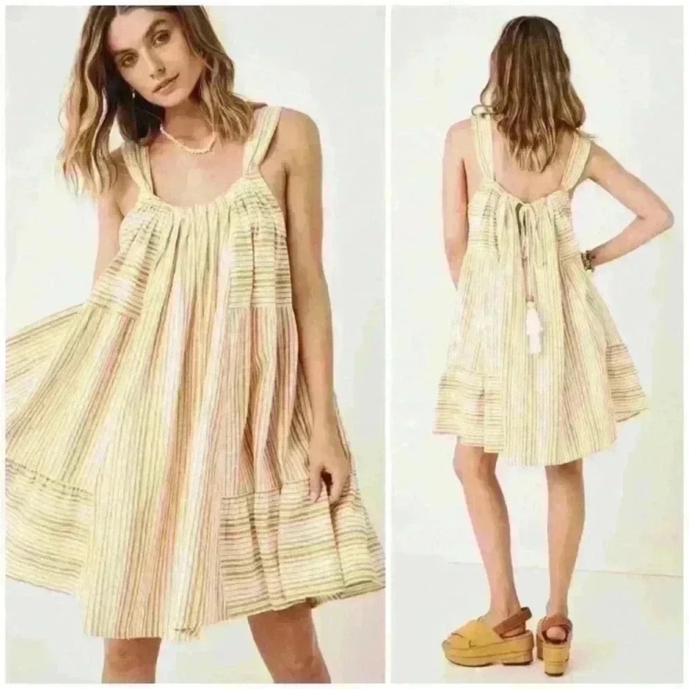 SPELL Lady Palm Mini Dress Sz L - Picture 2 of 15
